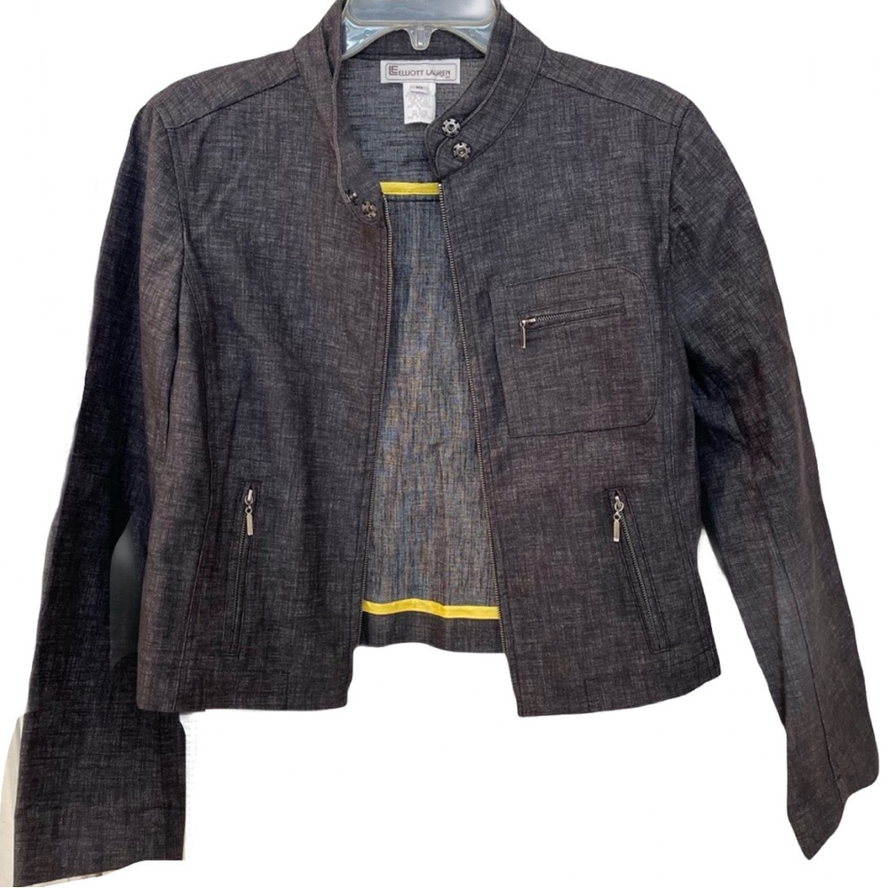 ELLIOTT LAUREN Black Denim Jacket